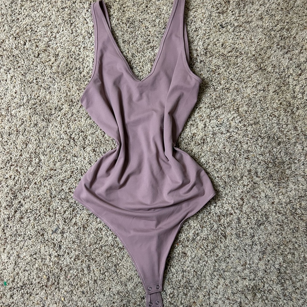 Abercrombie & Fitch Mauve Soft Collection Bodysuit